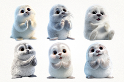 Happy Seal 28 PNG Clipart Bundle 4K UHD Transparent BG Product Image 4