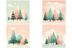 32 Festive Christmas Tree Decoration Backgrounds PNG Product Image 8
