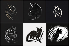 80 Kitten Cat Logo Sticker Illustrations Designs JPG Product Image 4