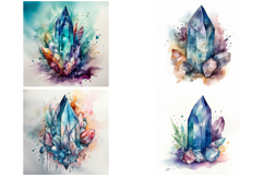 36 Crystal Illustration Design Collection Mystical JPG Product Image 3