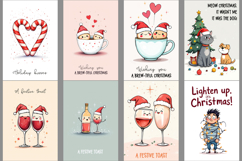 Funny Christmas Quotes|Printable Greeting Card Bundle Product Image 2
