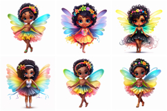 20 Rainbow Fairy Fairies Girls Illustrations Sticker JPG Product Image 4