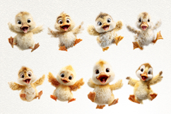 Funky Duckling 28 PNG Clipart Bundle 4K UHD Transparent BG Product Image 4