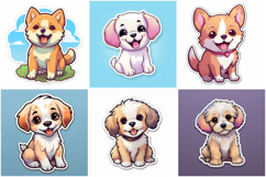 50 Puppy Sticker Ideas Illustration Logo Design Collection Product Image 4