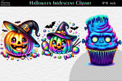 Neon Halloween Clipart|Cute Funny Characters|Pumpkin|Monster Product Image 1