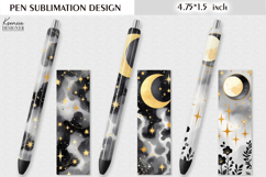 Vintage Magic and Celestial|Mystical Night Flower Pen Design Product Image 1