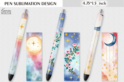 Colorful Magic and Celestial |Wild Flower Summer Pen Design Product Image 1