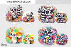 Funny Cartoon Lemur | Kids Wind Spinner Design Product Image 1