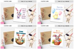Cute Bunny|Easter Quotes|Watercolor Easter Card Product Image 1