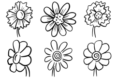 Spring Flower Illustration Wildflower Floral Clipart SVG Product Image 4