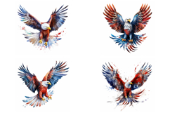 20 American Eagle Patriotic Flag Logo Illustration JPG Product Image 5
