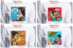 Pop Art Sublimation Design|Positive Quotes T Shirt BUNDLE Product Image 5