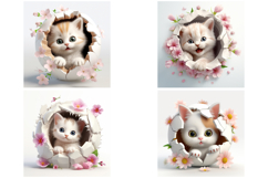20 Kitten Illustration Cat Cute Popping Out JPG Product Image 5