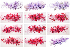50 Floral Wedding Flower Background Illustration Design Product Image 5