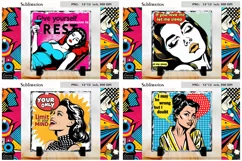 Vintage Pop Art Woman|Funny Quotes Slate Design Product Image 1