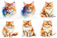 72 Cat Breeds Watercolor Illustration Kitten JPG Collection Product Image 6