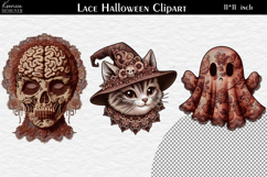 Gothic Lace Halloween Elements | Creepy Cute Clipart Bundle Product Image 6