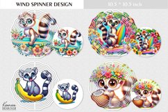 Funny Cartoon Lemur | Kids Wind Spinner Design Product Image 1