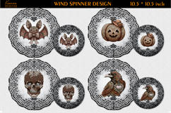 Halloween Lace Vintage Wind Spinner Sublimation Bundle Product Image 6