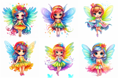 50 Rainbow Fairy Fairies Girls Illustrations Sticker JPG 2 Product Image 5