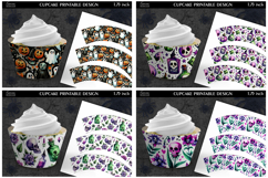Printable Funny Halloween Cupcake Wrapper Bundle Product Image 7