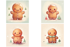 44 Gingerbread People Festive Christmas Character JPG Product Image 5