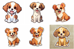 50 Puppy Sticker Ideas Illustration Logo Design Collection Product Image 6