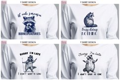 Cute Vintage Raccoon|Funny Quotes T Shirt Bundle Product Image 3
