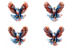 20 American Eagle Patriotic Flag Logo Illustration JPG Product Image 6