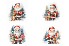 36 Santa Christmas Reindeer Illustration Designs Festive JPG Product Image 6