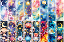 Mystic Tarot Design| Celestial Printable Bookmark Bundle Product Image 11