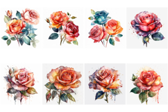 100 Vintage Roses Illustration Wedding Flowers Collection Product Image 10