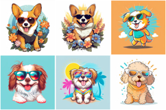 50 Puppy Dog Sunglasses Sticker Ideas Illustration Logo JPG Product Image 6