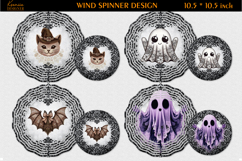 Halloween Lace Vintage Wind Spinner Sublimation Bundle Product Image 4