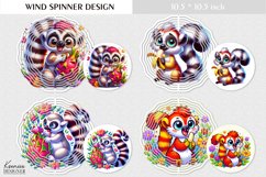 Funny Cartoon Lemur | Kids Wind Spinner Design Product Image 1
