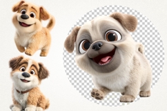 Cute Puppy 28 PNG Clipart Bundle 4K UHD Design Bundles Product Image 6