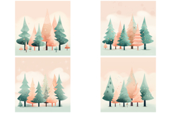 32 Festive Christmas Tree Decoration Backgrounds PNG Product Image 3