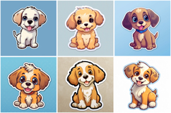 50 Puppy Sticker Ideas Illustration Logo Design Collection Product Image 7