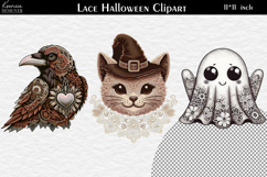 Gothic Lace Halloween Elements | Creepy Cute Clipart Bundle Product Image 8