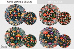 Forest Mushroom Design| Fall Wind Spinner Design Product Image 1