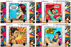 Vintage Pop Art Woman|Funny Quotes Slate Design Product Image 1