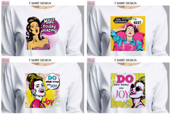 Pop Art Sublimation Design|Positive Quotes T Shirt BUNDLE Product Image 7