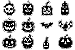 120 Halloween Logo ClipArt Design Collection SVG Gothic Product Image 3