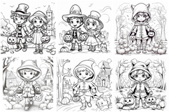 70 Halloween Color Pages Coloring Book JPG Spooky House Kid Product Image 8