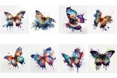 80 Watercolor Butterfly Butterflies Illustrations Vibrant Product Image 8