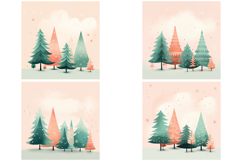 32 Festive Christmas Tree Decoration Backgrounds PNG Product Image 4