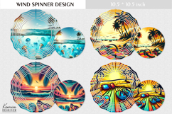 Ocean |Beach |Sunset | Summer Wind Spinner Design Product Image 1