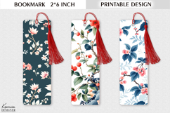 Book Lover |Vintage Flower Design Printable Bookmark Product Image 1