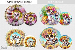 Funny Cartoon Lemur | Kids Wind Spinner Design Product Image 1