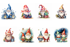 65 Christmas Gnomes Illustration Clip Art Collection Product Image 9